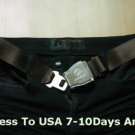 Fanshion Belt with  airline seatbelt buckle air bus logo In black free ship