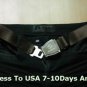Fanshion Belt with  airline seatbelt buckle air bus logo In black free ship