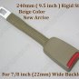 Rigid Stem  9.5" Seat Belt Extender Extension For 7/8" wide Buckle  beige color NEW  free ship