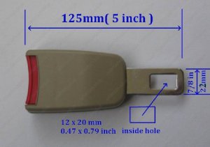 Beige Seat Belt Clip Extender Extension Buckle For Passat Front seat & Rear seat NEW free ship