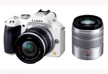 Panasonic DMC-G5W (PAL) with 14-42mm 45-150mm White