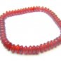 BAGXDO0407C Red Agate Donut Shape 3x6mm Bracelet