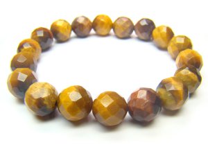 BTEXRS1200X Tiger Eye  Round Shape  10mm Cut Bracelet