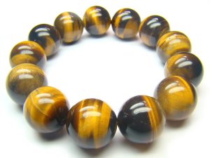 BTEXHS0800X Tiger Eye  Round Shape  16mm Bracelet