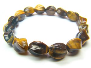 BTEXPE0710X Tiger Eye  S-Shape  7x10mm Bracelet