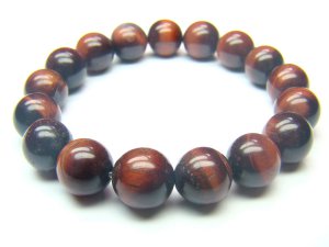 BTERRS1200X Red Tiger Eye  Round Shape  10mm Bracelet