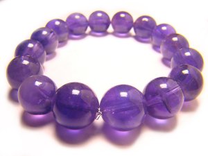 BAMXRS0600C Amethyst  Round Shape  12mm Bracelet