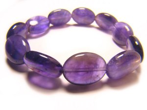 BAMXPS0710X Amethyst  Oval Shape  12x16mm Bracelet