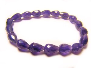 BAMXSS0709X Amethyst  Broilette Shape  6x9mm Cut Bracelet