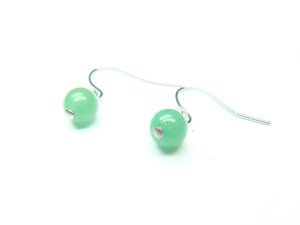 EAVXRS0800X Aventurine Round Shape 6mm Earrings