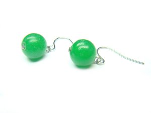 EAVXDO0306X Aventurine Round Shape 9mm Earrings