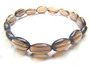 BSQXSP1000C Smoky Quartz Oval Shape 8x12mm  Bracelet