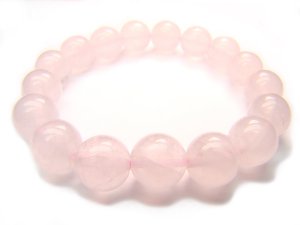 BRQXRS0600C Rose Quartz Round Shape 10mm  Bracelet