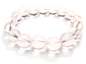BRCXRS1400X Clear Quartz Round Shape 10mm  Bracelet