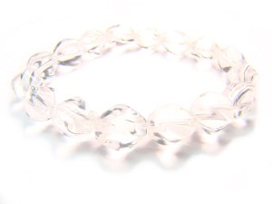 BRCXSS0812C Clear Quartz S Shape 8x11mm  Bracelet