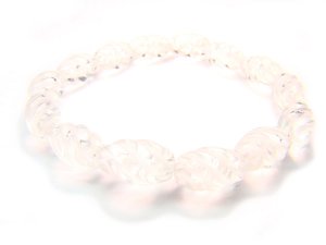BRCXRE0710X Clear Quartz S Shape 8x12mm Cut Bracelet