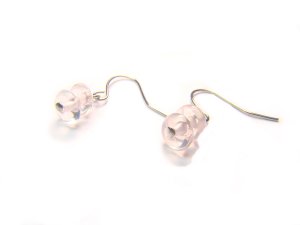 ERQXDO0408C Rose Quartz Donut Shape 3x6mm  Earrings