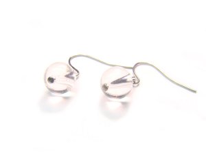 ERCXRS1000X Clear Quartz Round Shape 8mm  Earrings