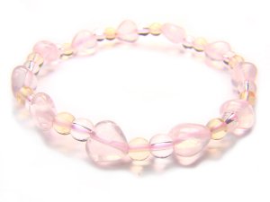 BA9849 Rose Quartz Citrine Clear Quartz Bracelet 3