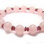 BB24 Rose Quartz Garnet Clear Quartz Bracelet 3