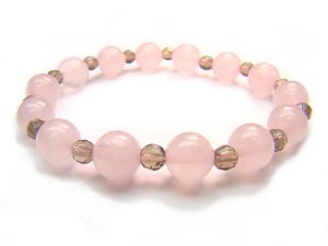 BB38 Rose Quartz Smoky Quartz Clear Quartz Bracelet 5