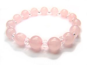 BB23 Rose Quartz Clear Quartz Bracelet 3