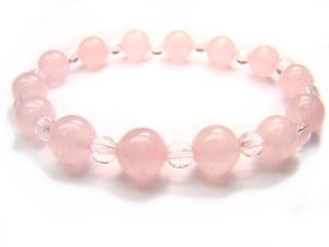 BB35 Rose Quartz Clear Quartz Bracelet 5