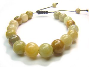 BB0007C Chinese Jade Round Shape 8mm Bracelet