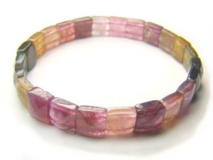 BA6311 Tourmaline Square Shape  Bracelet