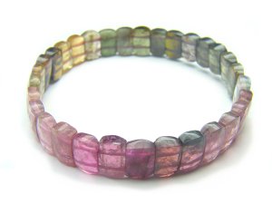 BA9937 Tourmaline Rectangular Shape  Bracelet