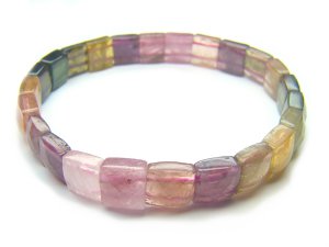 BA9912 Tourmaline Square Shape  Bracelet