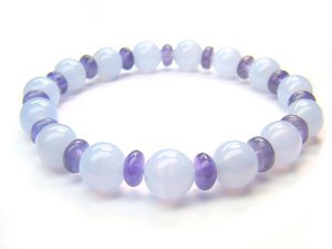 BB86 Blue Lace Agate Amethyst Bracelet 4