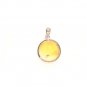 PA0349 Citrine Star of David 15mm Pendant