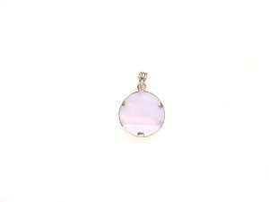 PA1141 Blue Lace Agate Star of David 15mm Pendant