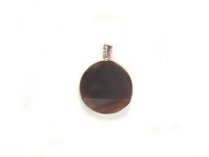 AA209F Smoky Quartz Star of David 20mm Pendant