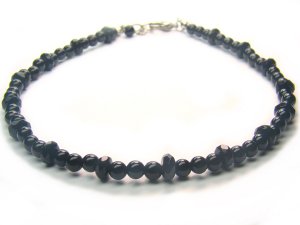 AA216F Onyx    Anklet