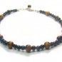 AA217F Tiget Eye Onyx  Anklet