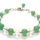 BB78F Aventurine Cleart Quartz Bracelet