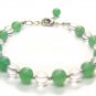BB78F Aventurine Cleart Quartz Bracelet