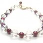 BB81F Garnet Clear Quartz Bracelet