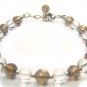 EA1425 Smoky Quartz Clear Quartz Onyx Bracelet
