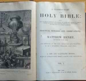 Matthew Henry's Commentary on the Bible 6 volumes antique bible 1800's