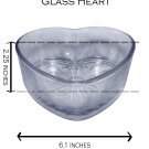 Baby Powder Scented Candle in this Glass Heart