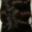 100% Remy human hair clip on (Body Wave 18", #1b)