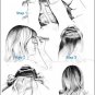 100% Remy human hair clip on (Silky Straight 12",#1b)