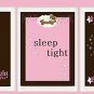 Good Night Sleep Tight  Nursery Baby Girl Pink  Wall Art Poster 5x7/8x10