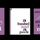 A bushel and A peck Nursery Baby Girl Wall Art 5x7/8x10 Purple