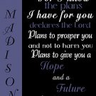 Jeremiah Graduation Gift Poster Print Personalized Inspirational