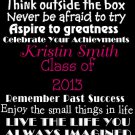 Personalized Graduation Poster Gift Wall Decor Home
