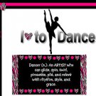 Custom Personalized Girls DANCE Print Poster 8 x 10 Room Decoration